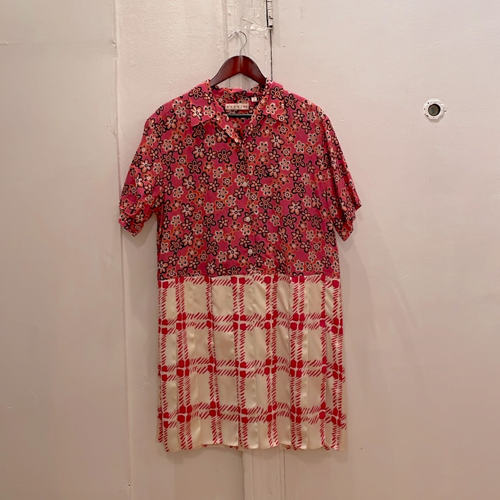 Marni for Uniqlo mixed print dress
